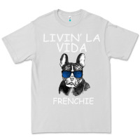 Dove Grey Livin' la vida Frenchie Premium Tee - Bettercallsaul