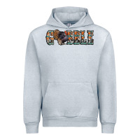 Heather Grey gobble thanksgiving turkey Urban Hoodie - Jasminsmagicworld