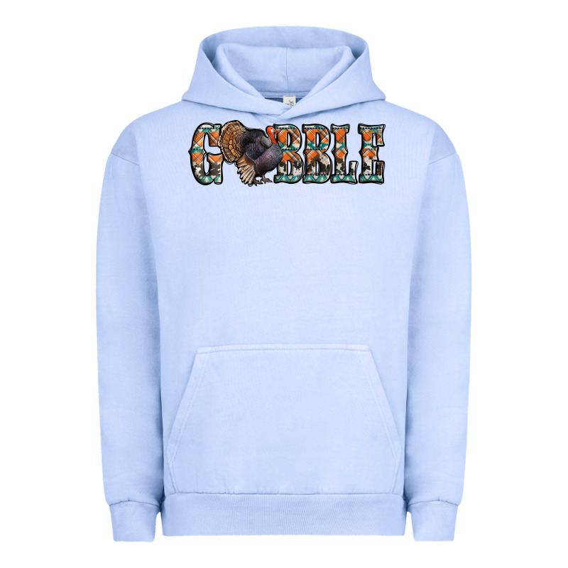 Gobble Thanksgiving Turkey Urban Hoodie by Jasminsmagicworld | Teevron