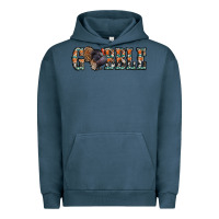 Pigment Midnight Navy gobble thanksgiving turkey Urban Hoodie - Jasminsmagicworld