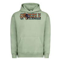 Pigment Oil Green gobble thanksgiving turkey Urban Hoodie - Jasminsmagicworld