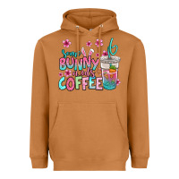 Some Bunny Needs Coffee Easter Heavyweight Hoodie | Teevron
