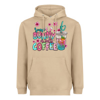 Mushroom some bunny needs coffee easter Heavyweight Hoodie - Jasminsmagicworld