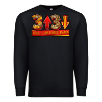 Black three up three down softball Premium Sweatshirt - Jasminsmagicworld