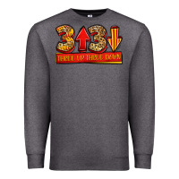 Charcoal Heather three up three down softball Premium Sweatshirt - Jasminsmagicworld