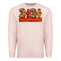 Pale Pink three up three down softball Premium Sweatshirt - Jasminsmagicworld