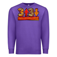 Purple three up three down softball Premium Sweatshirt - Jasminsmagicworld