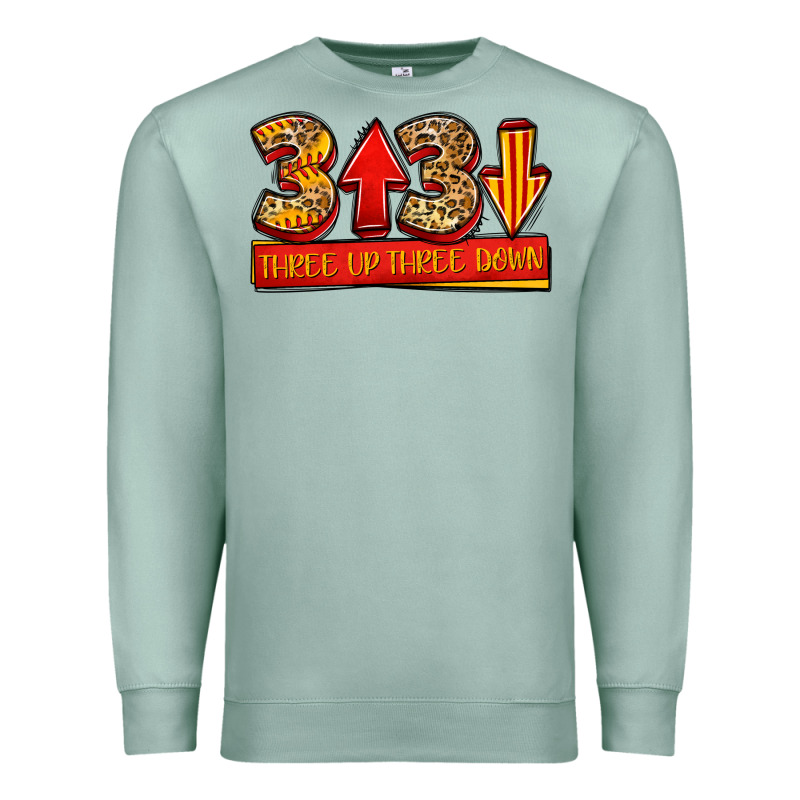 Three Up Three Down Softball Premium Sweatshirt by Jasminsmagicworld | Teevron