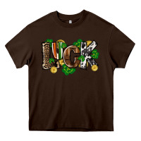 Chocolate Brown Western luck St. Patrick's Day Heavy Core Tee - CowGirlArtShop