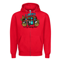 Red camping is my happy place2 Zipper Hoodie - JahusDesignShop