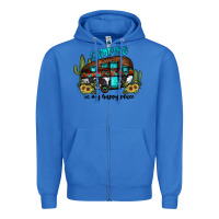 True Royal camping is my happy place2 Zipper Hoodie - JahusDesignShop