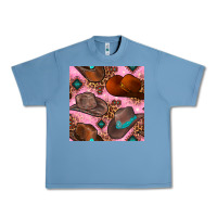 Pebble Blue western cowboy hat seamless pattern Urban Heavy Tee - BundleAndBundleShop