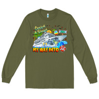 Army Green 2024 Cruisin Long Sleeve Tee - CowhideDigitalArt