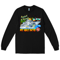 Black 2024 Cruisin Long Sleeve Tee - CowhideDigitalArt