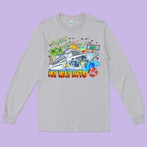2024 Cruisin Long Sleeve Tee Designed By Cowhidedigitalart