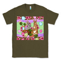 Army Green Easter eggs bunnys basket Classic Tee - OliviaCreatesArt