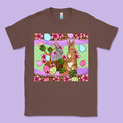 Easter Eggs Bunnys Basket Classic Tee Designed By Oliviacreatesart