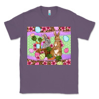 Lavender Easter eggs bunnys basket Classic Tee - OliviaCreatesArt