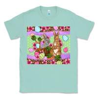 Seafoam Easter eggs bunnys basket Classic Tee - OliviaCreatesArt