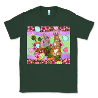 Sports Green Easter eggs bunnys basket Classic Tee - OliviaCreatesArt