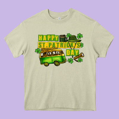 Camper Happy St. Patrick's Day Heavy Core Tee Designed By Cowgirlartshop