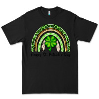 Black Happy St. Patrick's Day rainbow Premium Tee - OliviaCreatesArt
