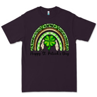 Plum Happy St. Patrick's Day rainbow Premium Tee - OliviaCreatesArt