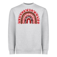 Heather Grey valentines day rainbow Heavyweight Sweatshirt - RanaPortraitStore