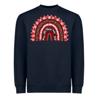 Navy valentines day rainbow Heavyweight Sweatshirt - RanaPortraitStore