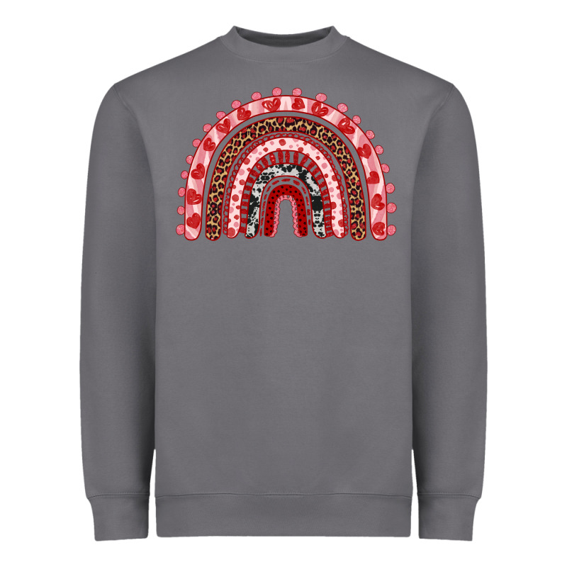 Valentines Day Rainbow Heavyweight Sweatshirt by RanaPortraitStore | Teevron