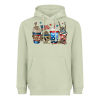 Matcha 4th of july skeleton coffee cups Heavyweight Hoodie - Jasminsmagicworld