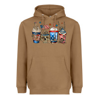 4th Of July Skeleton Coffee Cups Heavyweight Hoodie | Teevron