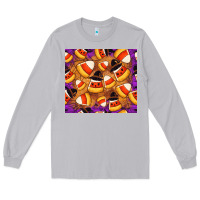Moon Dust Candy Pattern Long Sleeve Tee - CowhideDigitalArt