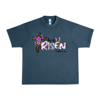 Midnight Navy easter he is risen matthew 28 6 Urban Heavy Tee - Jasminsmagicworld