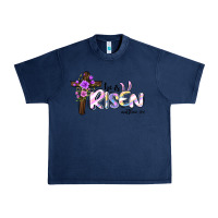 Navy easter he is risen matthew 28 6 Urban Heavy Tee - Jasminsmagicworld