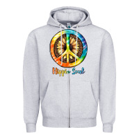 Heather Grey Hippie  Soul Zipper Hoodie - JahusDesignShop