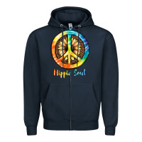 Navy Hippie  Soul Zipper Hoodie - JahusDesignShop