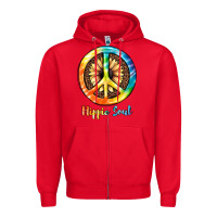 Red Hippie  Soul Zipper Hoodie - JahusDesignShop