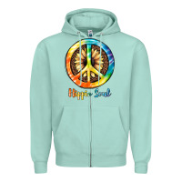 Seafoam Hippie  Soul Zipper Hoodie - JahusDesignShop