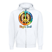 White Hippie  Soul Zipper Hoodie - JahusDesignShop