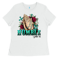 White Western Humble 1 Pete 5 6 Ladies Tee - BundleAndBundleShop