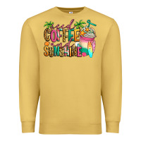Antique Gold iced coffee and sunshine summer Premium Sweatshirt - Jasminsmagicworld