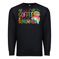 Black iced coffee and sunshine summer Premium Sweatshirt - Jasminsmagicworld
