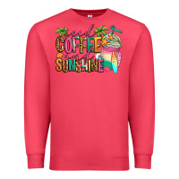 Cardinal iced coffee and sunshine summer Premium Sweatshirt - Jasminsmagicworld