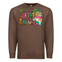 Chestnut iced coffee and sunshine summer Premium Sweatshirt - Jasminsmagicworld