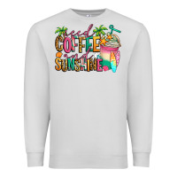 Dove Grey iced coffee and sunshine summer Premium Sweatshirt - Jasminsmagicworld