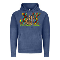 Vintage Denim joy Christmas Rockin Vintage Hoodie - CowhideDigitalArt
