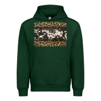Forest Green leopard cowhide pattern background Urban Hoodie - Jasminsmagicworld