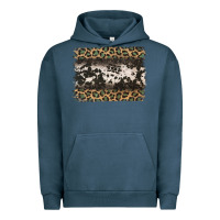 Pigment Midnight Navy leopard cowhide pattern background Urban Hoodie - Jasminsmagicworld