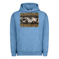 Pigment Pebble Blue leopard cowhide pattern background Urban Hoodie - Jasminsmagicworld